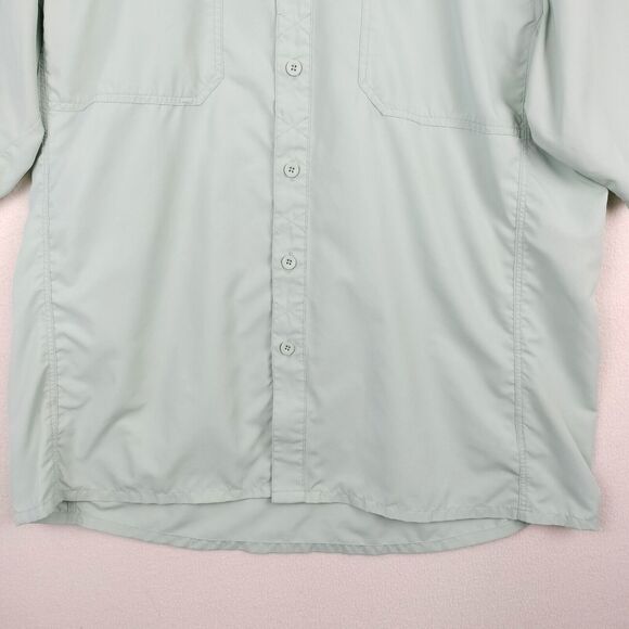 Simms Shirt Green Guide Series Fishing Short Sleeve Vented Lightweight Men Large - Picture 4 of 15